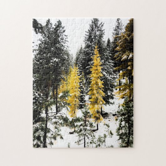 Puzzle Deux Arbres Jaunes (Vertical)