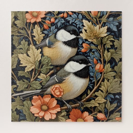 Puzzle Deux Beaux Pickadee Noirs (Vertical)