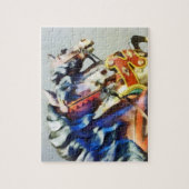 Puzzle Deux Carousel Horses Closeup (Vertical)