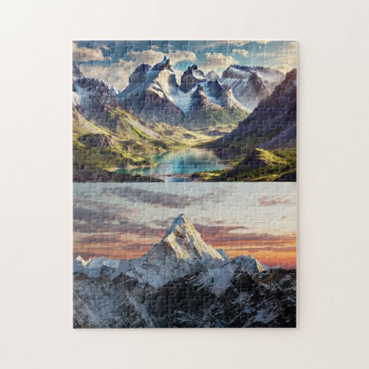 Puzzle Deux casse-têtes de montagnes (Vertical)