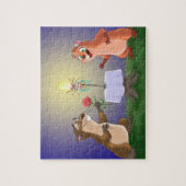 Puzzle Deux castors amoureux (Vertical)