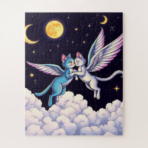 Puzzle Deux chats angéliques pour enfants