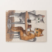 Puzzle Deux chats mignons (Horizontal)