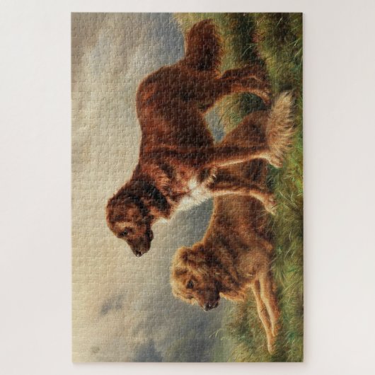 Puzzle Deux chiens de garde (Vertical)