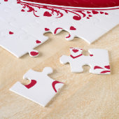 Puzzle Deux Coeurs rouges pour la Saint-Valentin (Côté)