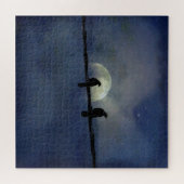 Puzzle Deux Corneilles Célestes Sur Un Fil (Horizontal)