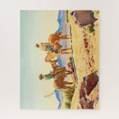 Puzzle Deux cowboys à cheval par Maynard Dixon (Vertical)