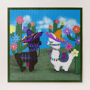 Puzzle Deux Cutes Llamas