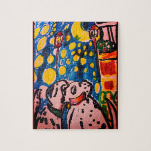 Puzzle Deux Dalmatiens adorent l'art