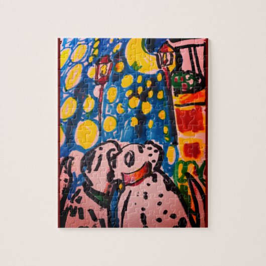 Puzzle Deux Dalmatiens adorent l'art (Vertical)