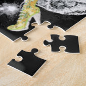 Puzzle Deux dames en noir et blanc dentelle robe mode (Côté)