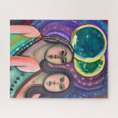 Puzzle Deux femmes sous la lune (Horizontal)