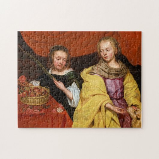 Puzzle Deux filles comme Saint Agnes et Saint Dorothea (Horizontal)