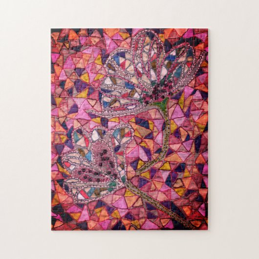 Puzzle Deux fleurs (Vertical)
