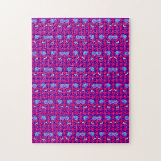 Puzzle Deux fleurs coupelles (Vertical)