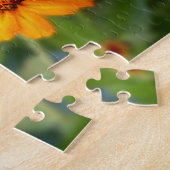 Puzzle Deux fleurs orange florales (Côté)