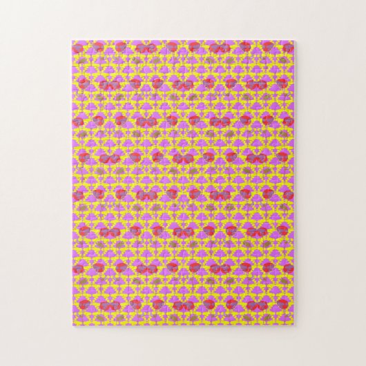 Puzzle Deux Fleurs Roses (Vertical)