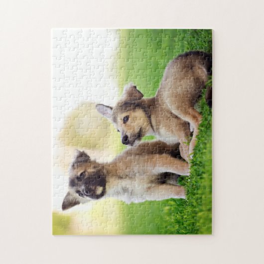 Puzzle Deux German Shepherd (Vertical)