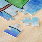 Puzzle Deux grands arbres de Noël (Côté)
