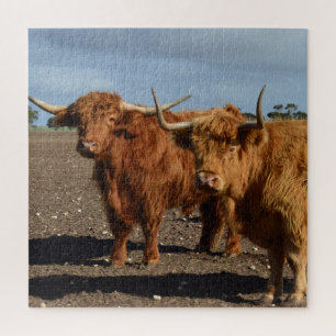 Puzzle Deux Grosses Vaches Brown,