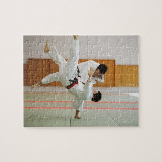 Puzzle Deux hommes en compétition dans un match de Judo 3 (Horizontal)