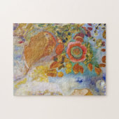 Puzzle Deux jeunes filles parmi les fleurs, Redon (Horizontal)