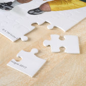 Puzzle deux joueurs de crosse masculin caucasiens de (Côté)