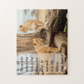 Puzzle Deux lionnes (Vertical)