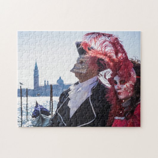 Puzzle Deux masques de carnaval (Horizontal)