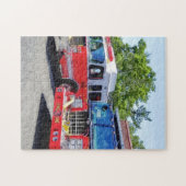 Puzzle Deux moteurs à incendie devant la cheminée (Horizontal)