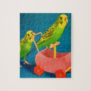 Puzzle deux perroquets