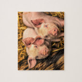 Puzzle Deux petits cochons (Vertical)