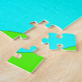 Puzzle Deux petits moutons sous un nuage (Côté)