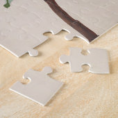 Puzzle Deux petits oiseaux près d'une branche de fleurs d (Côté)