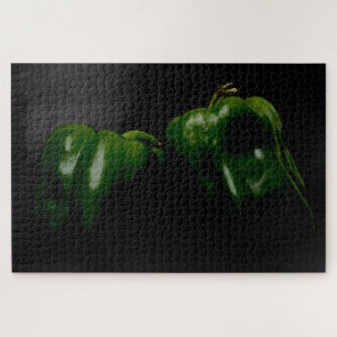 Puzzle Deux poivrons verts 20x30 1014pc jpcnm