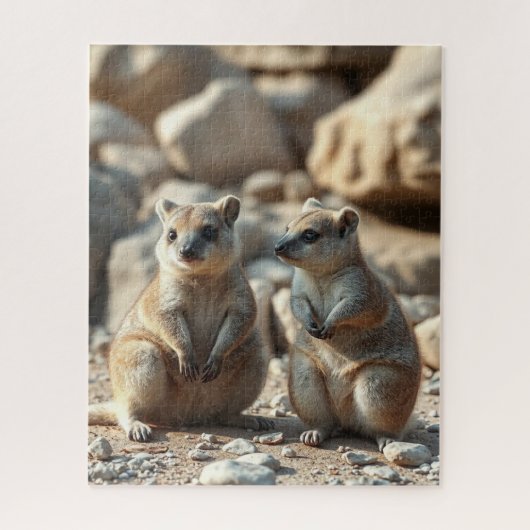 Puzzle Deux Quokkas d'Aussie Rottnest IsLand, (Vertical)