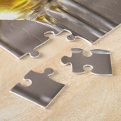 Puzzle deux rangées de verres à dégustation de vin avec l (Côté)