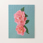 Puzzle Deux Roses Roses Roses Roses Roses Délicates (Vertical)