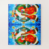 Puzzle Deux Santas (Vertical)