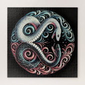 Puzzle Deux serpents stylisés (Horizontal)