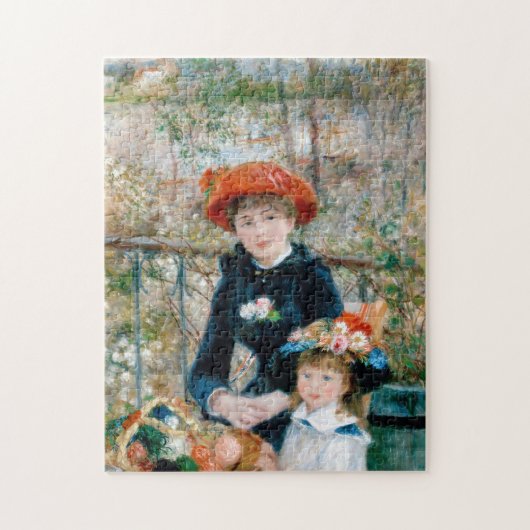 Puzzle Deux Soeurs en terrasse par Renoir (Vertical)