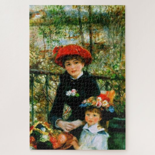 Puzzle Deux Soeurs en terrasse par Renoir (Vertical)