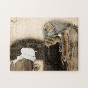 Puzzle Deux trolls, 1909 par John Bauer