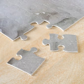 Puzzle Deux vaches blanches sur l'effet d'aquarelle (Côté)