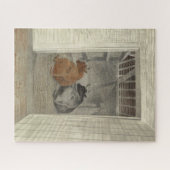 Puzzle Deux vaches dans une stabilité (par Eric Ravilious (Horizontal)