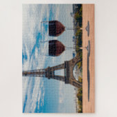 Puzzle Deux verres de vin avec la tour Eiffel (Vertical)