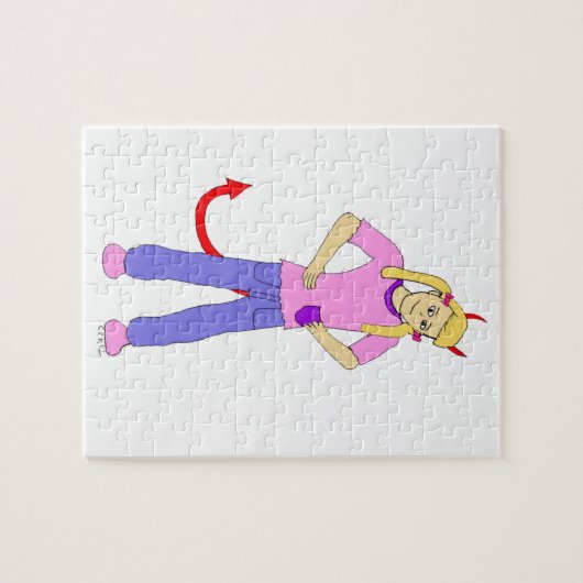 Puzzle devil girl (Horizontal)