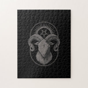 Puzzle Devil Goat Pentagram Baphomet Satan Occult Satanic