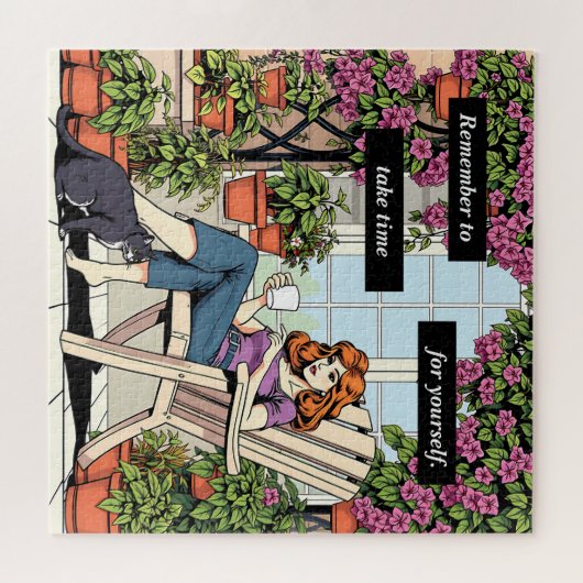 Puzzle Devis inspirant | Prenez le temps de vous-même (Horizontal)