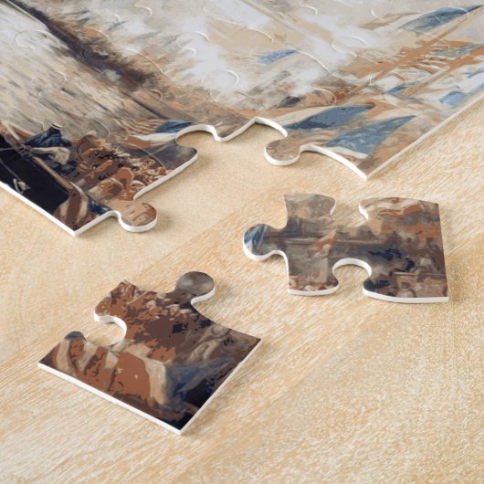 Puzzle Dévoilement de la statue de la liberté en 1886 (Côté)